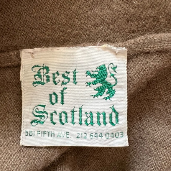 Best of Scotland 100% Cashmere Pullover Crew Neck Sweater | XS/S | Taupe - Picture 4 of 6